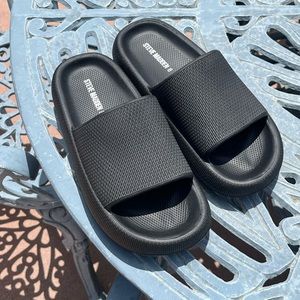 steve madden athletic platform slides
